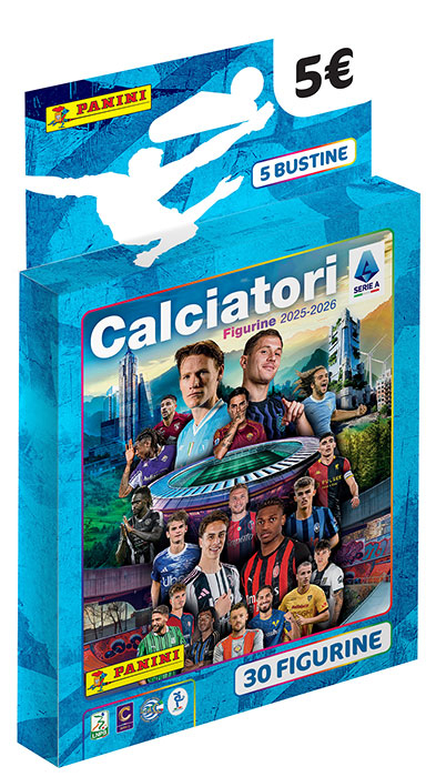 PANINI Stickers Ecoblister 5 Buste Calciatori 2025-2026